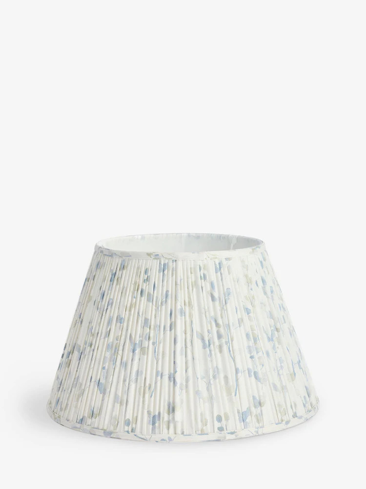 White & Blue Floral Pleated Lamp Shade | Next US