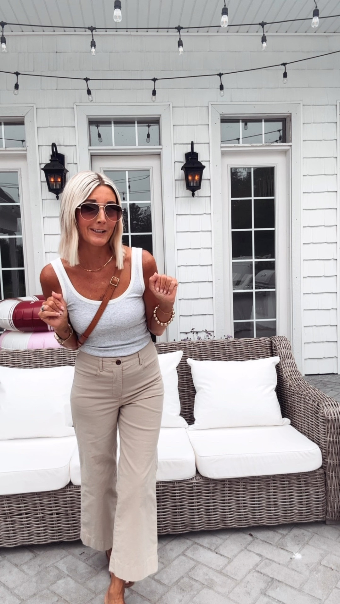 Happy Friday! Sharing these Ella wide leg crops that are on sale for 50% off this weekend so comfortable, slimming, but that little bit of wide leg crop makes them super trendy! This tank also available in several color ways 40% off this weekend.

Ella wide leg crops-25
Tank-small
Leather Claire v -natural 
Jelly’s -tts ￼

#LTKSaleAlert #LTKootd