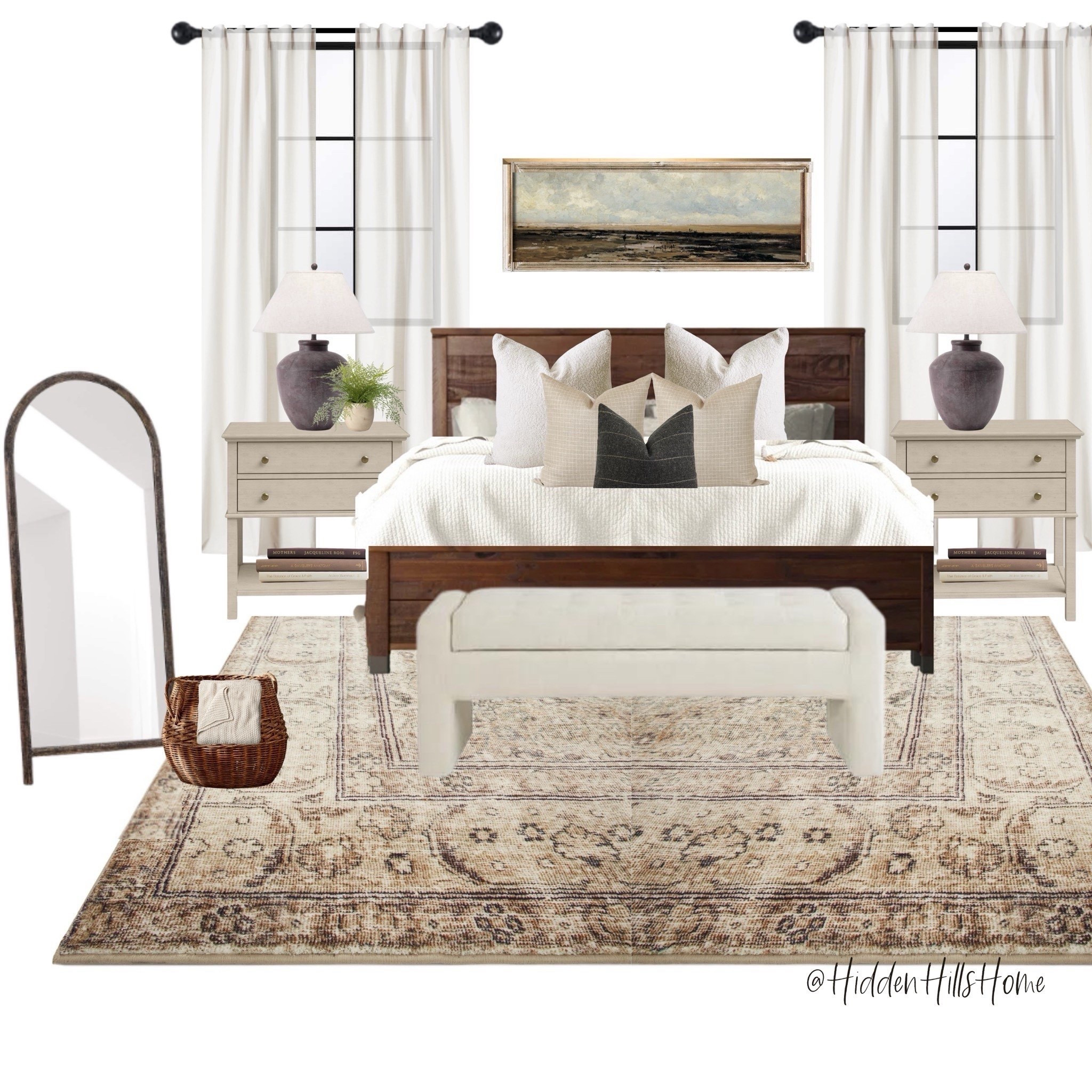 Master bedroom mood board, bedroom design ideas, bedroom decor, primary bedroom mood board, modern classic bedroom #bed 

#LTKHome #LTKSaleAlert