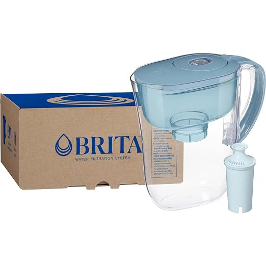 Brita Small 6-Cup Water Filter Pitcher with BritaPlus Filter, WQA NSF/ANSI Certified, Reduces 2X ... | Amazon (US)