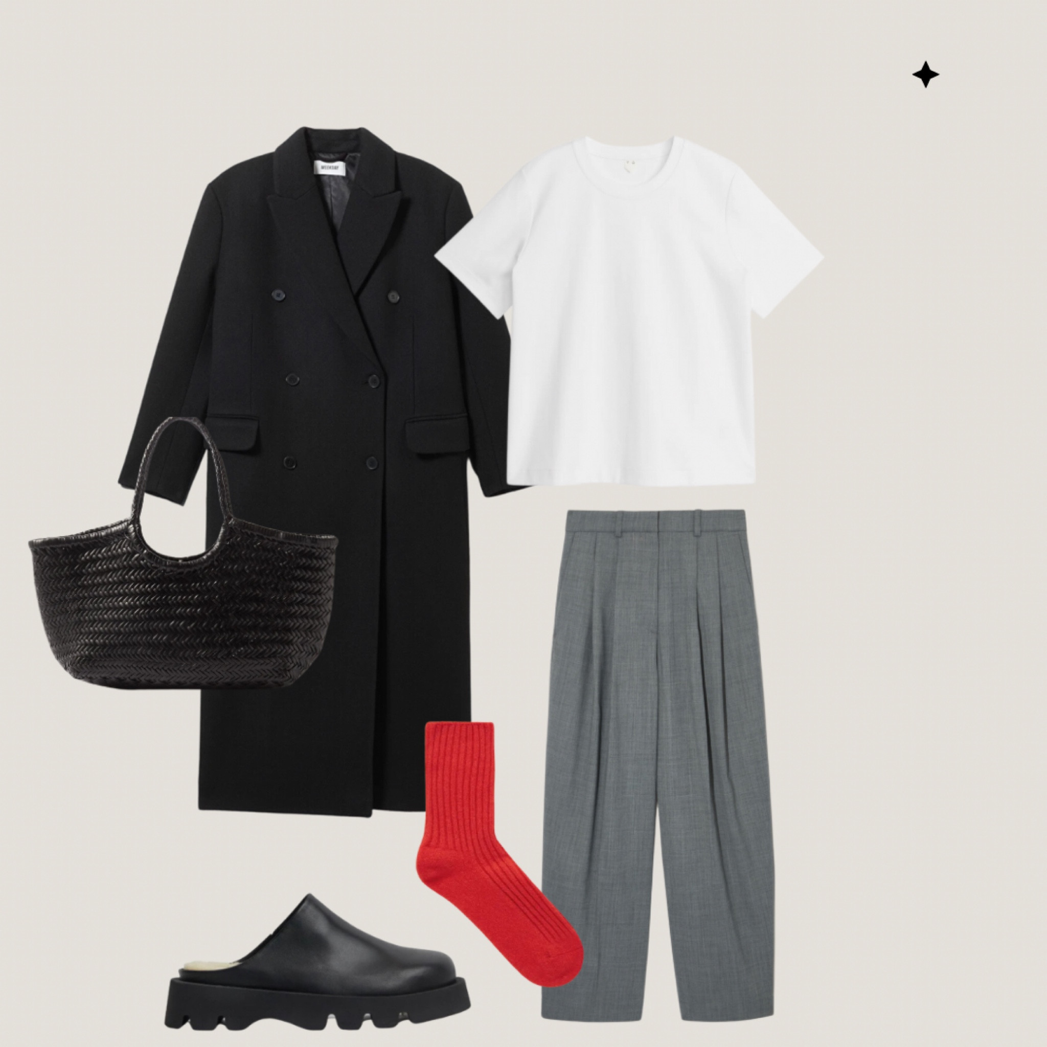 A pop of red sock 

#LTKstyletip #LTKfindsunder100 #LTKfindsunder50