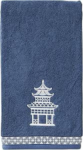 SKL Home Chinoiserie Bath Towel, Navy 50.00" x 27.00" | Amazon (US)