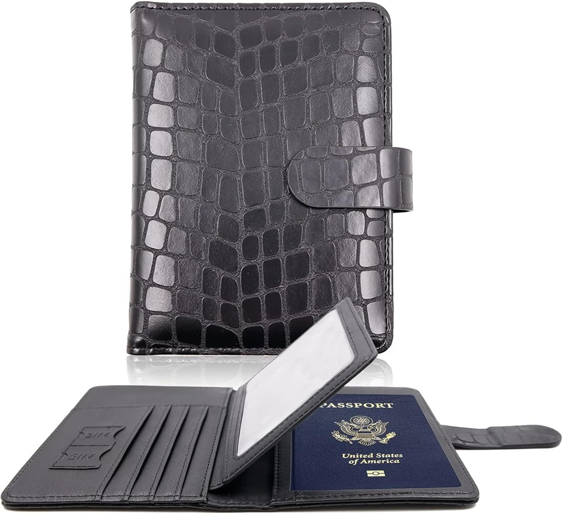 Melsbrinna Rfid Passport Holder for Travel women/Men, Cute Passport Wallet Rfid Blocking Card Slo... | Amazon (US)