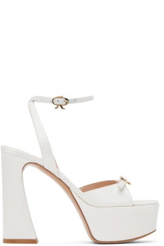 White Maddy Heeled Sandals | SSENSE