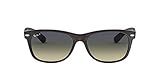 Ray-Ban RB2132 New Wayfarer Square Sunglasses, Matte Havana/Polarized Green Gradient Blue, 52 mm | Amazon (US)