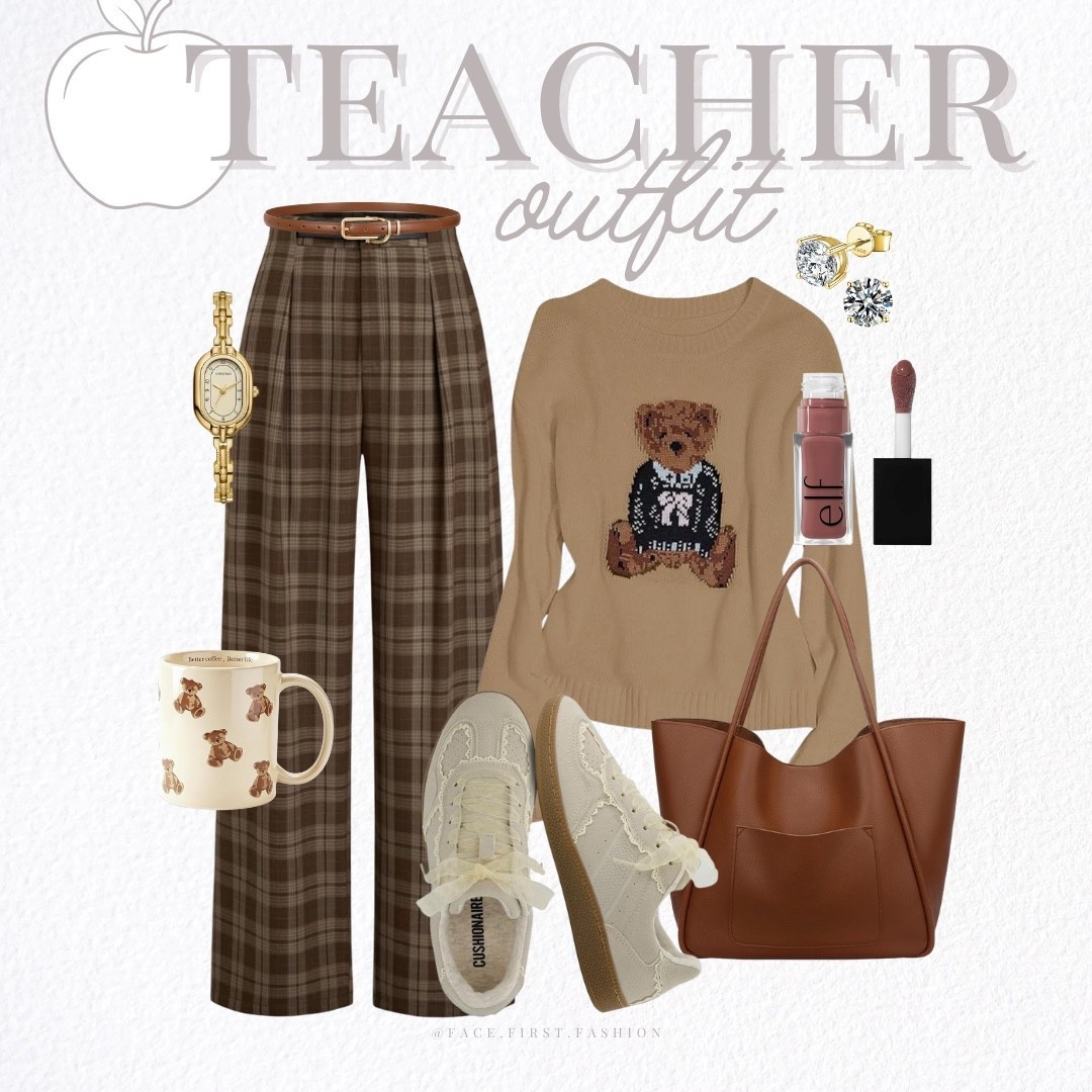 An adorable and trendy teacher look! All from Amazon! 

#LTKFindsUnder50 #LTKWorkwear #LTKgrwm