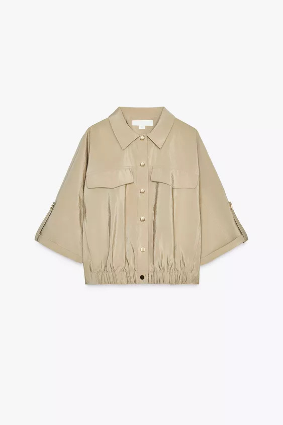 SHORT SLEEVE SAFARI SHIRT | Zara US