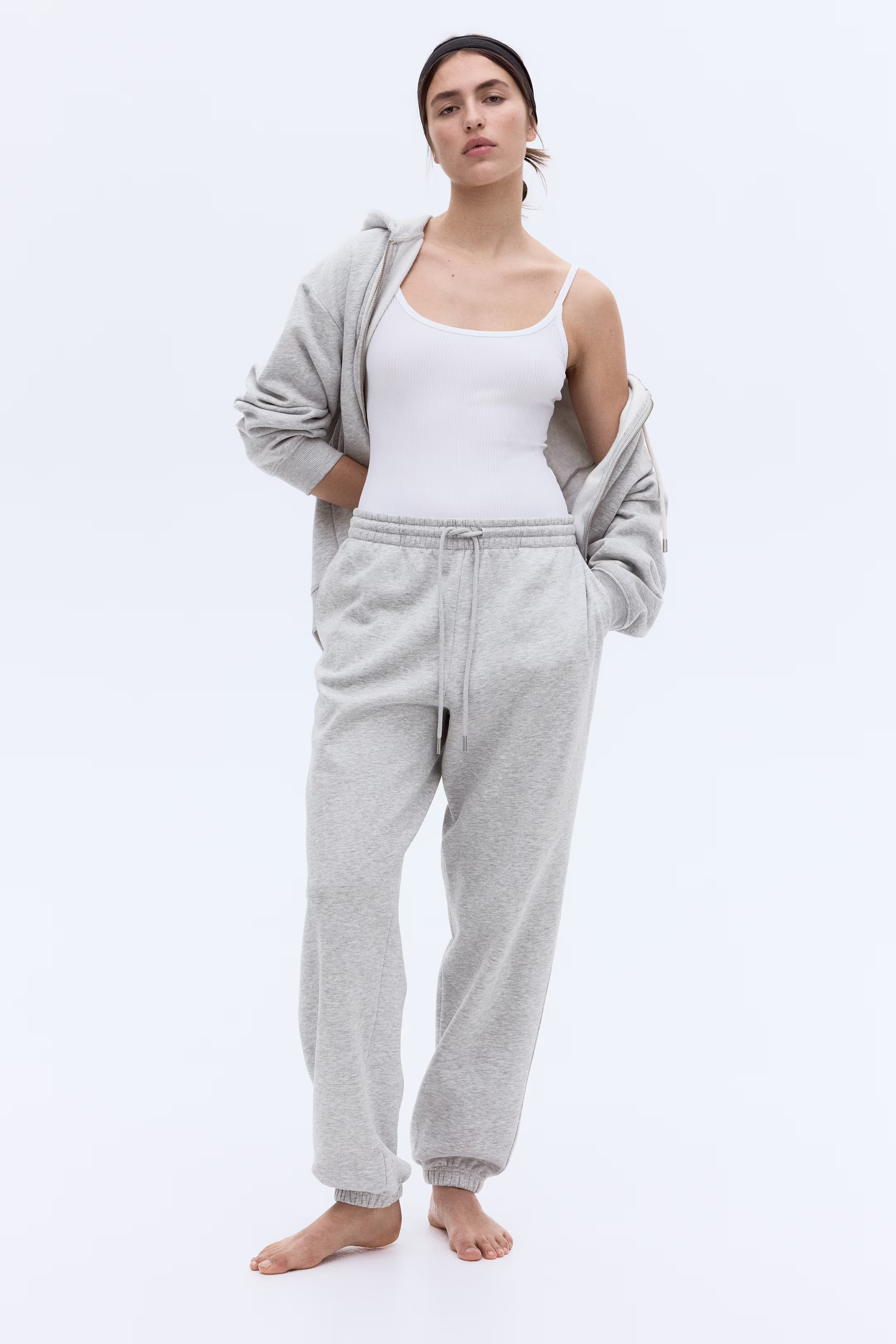 Cotton-blend Sweatpants - Black - Ladies | H&M US | H&M (US + CA)