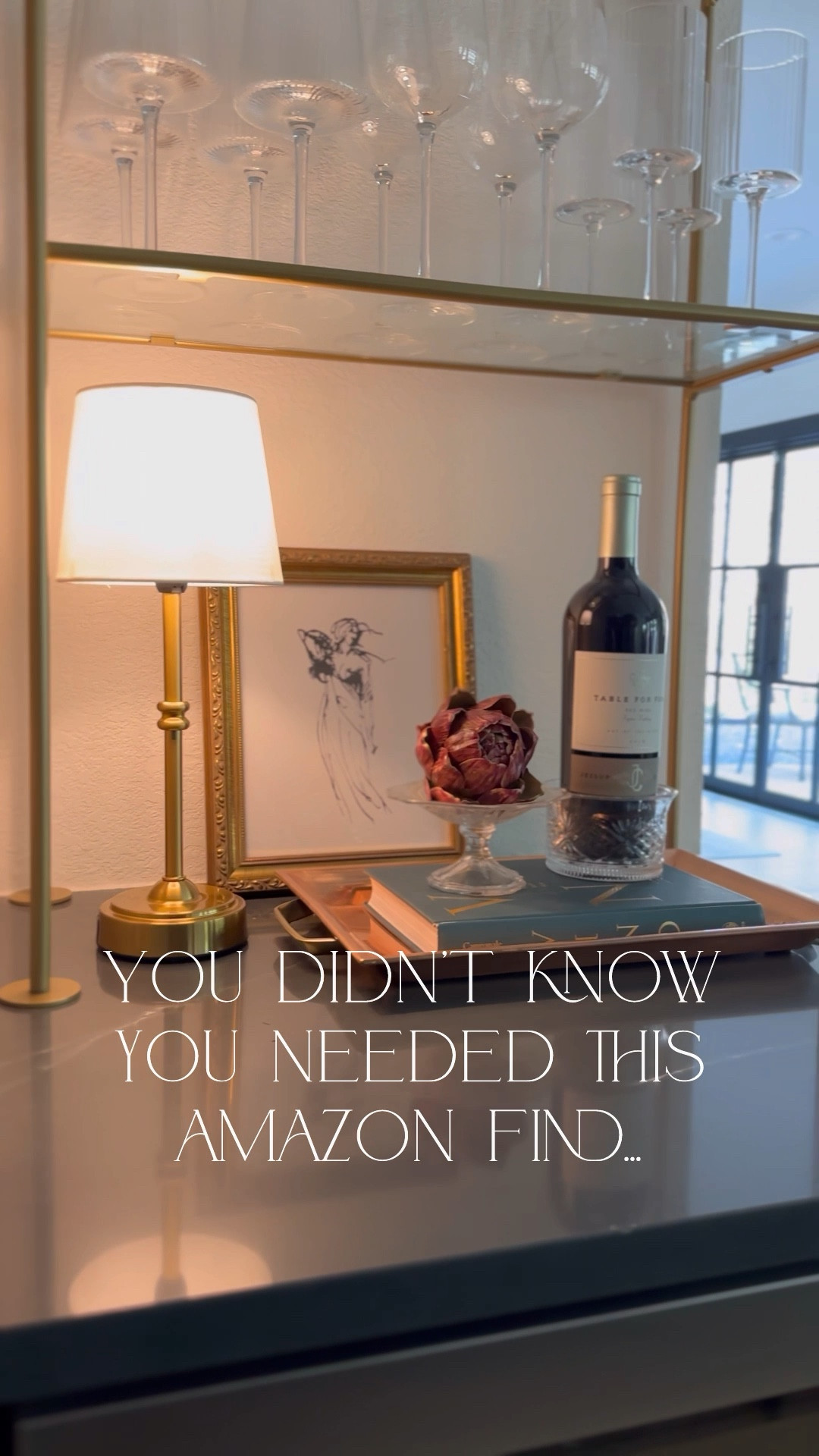 Amazon wireless rechargeable lamps I love and on sale! I love adding a lamp to a kitchen or bar cart, and these are perfect!

My bar cart is vintage but linked similar!

#LTKSaleAlert #LTKHome #LTKFindsUnder50