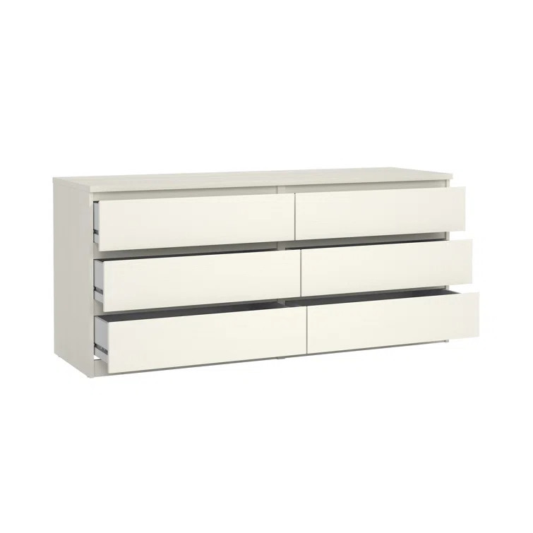 Jada 6 Drawer 60.5" W Double Dresser | Wayfair North America