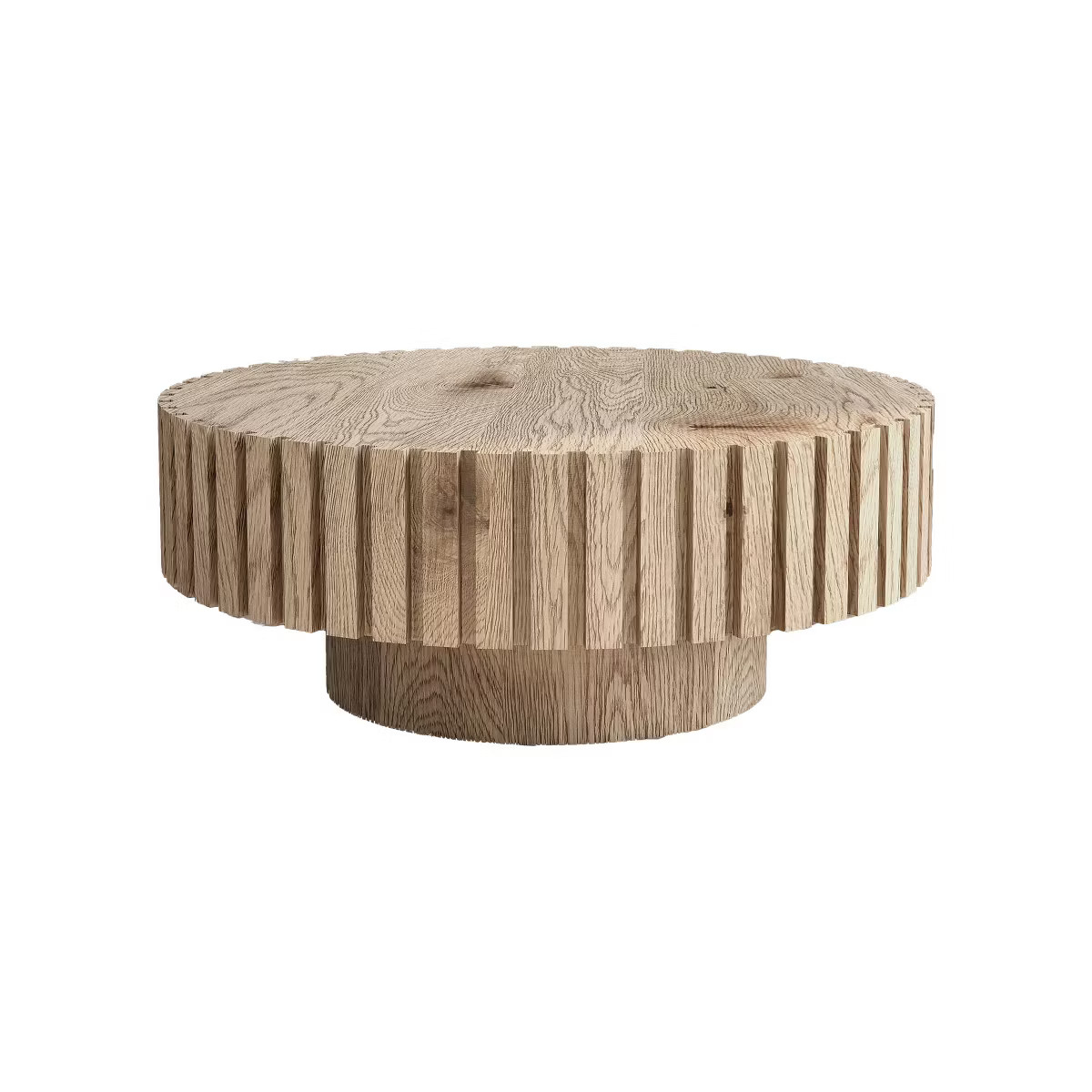 Dexmalle Modern minimalist circular wood coffee table | Target