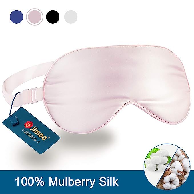 Natural Silk Sleep Mask, Super-Smooth & Soft Eye Mask with Adjustable Strap, Blindfold, Perfect B... | Amazon (US)