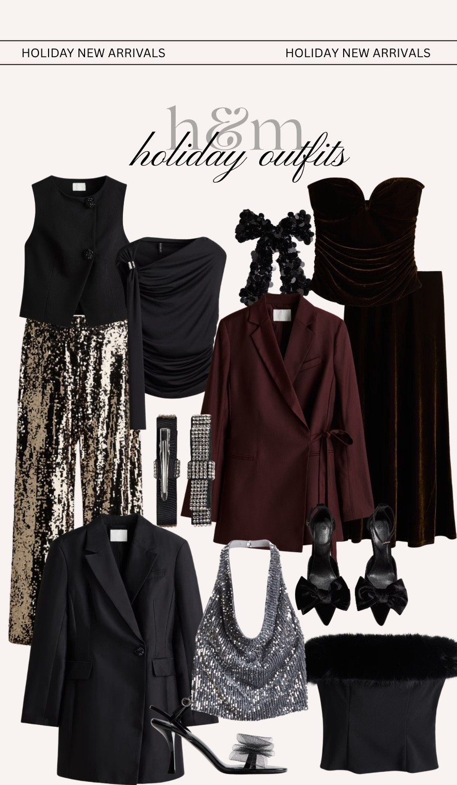 H&M holiday new arrivals under $50!✨ 

#hmstyle #hmholidayoutfits #hmnewarrivals #christmasoutfits #newyearoutfits #holidaystyle #newyearlooks #christmasoutfitideas #hmfinds #hmoutfits #hm #blackheels #blazerdress #dresses #velveltoutfits #newyearseve #christmasparty 

#LTKFindsUnder50 #LTKHoliday #LTKFindsUnder100