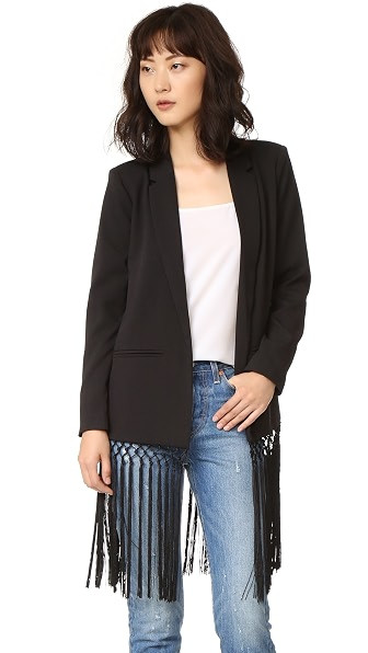 BB Dakota Aldred Fringe Blazer | Shopbop