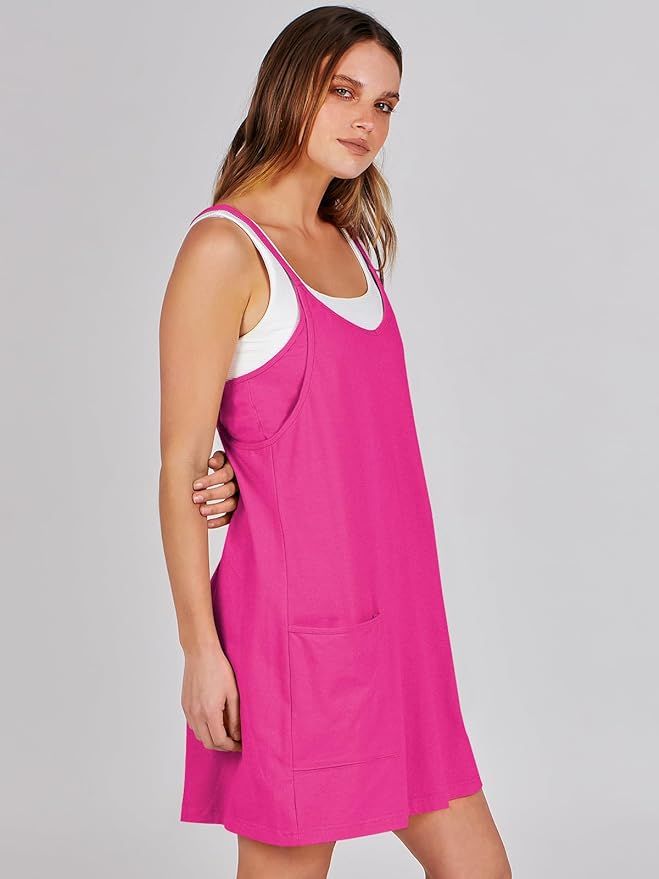Prinbara Women 2024 Summer Mini Dress Casual Sleeveless Built in Shapewear Short Sundress Tennis ... | Amazon (US)