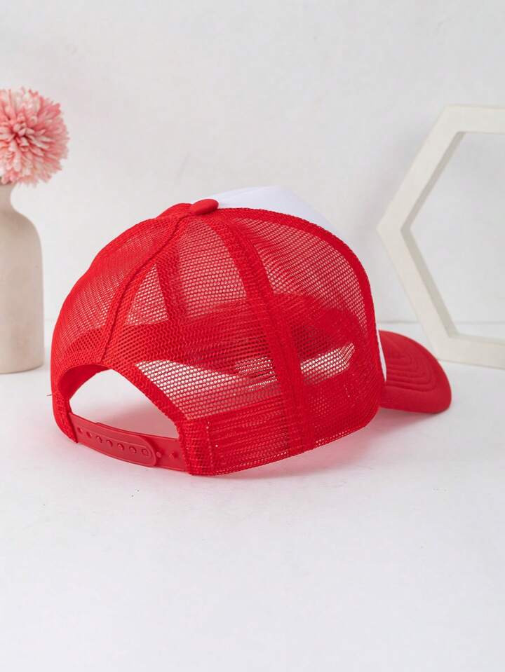 1pc Unisex Trucker Cap, Dad Hat Mesh Baseball Cap, Suitable For Everyday Wear And Outdoor Activit... | SHEIN
