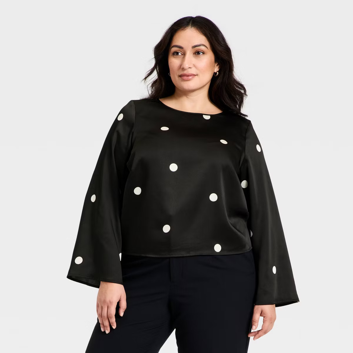 Women's Long Sleeve Satin Blouse - A New Day™ | Target