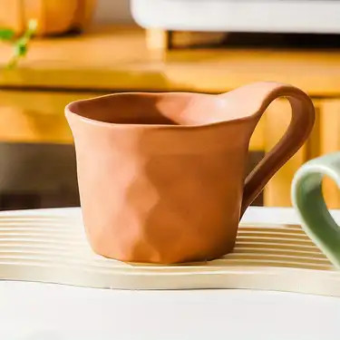 Irregular Coffee Mug Minimalist Porcelain Coffee Cups Solid - Temu United Kingdom | Temu Affiliate Program