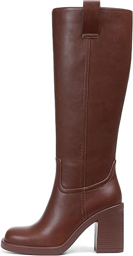 Kalstage Platform Knee High Boots Women Fashion Fall Chunky Heel Boot Square Toe Half Zip Tall Bo... | Amazon (US)