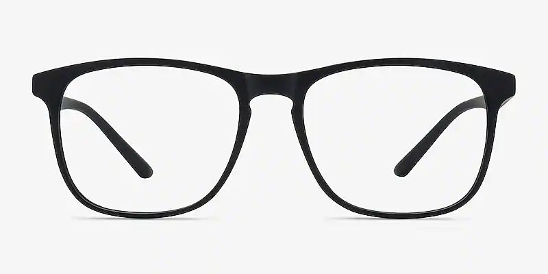 Ghent Square Matte Black Full Rim Eyeglasses | Eyebuydirect | EyeBuyDirect.com