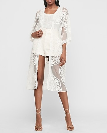 Lace Kimono Cover-up | Express