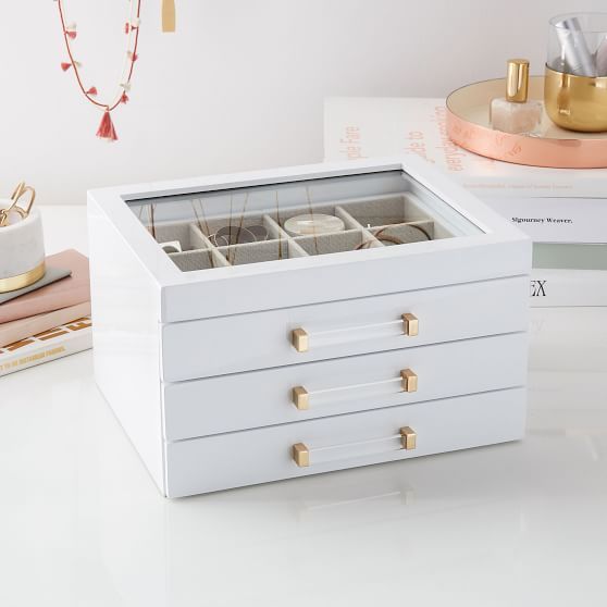 Elle Lacquer Jewelry Display Box | Pottery Barn Teen