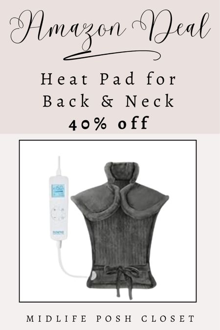 AMAZON FIND! This heating pad for back neck and shoulders makes a great Father’s Day gift and it’s on sale for 40% off today.

#LTKHome #LTKSaleAlert #LTKGiftGuide