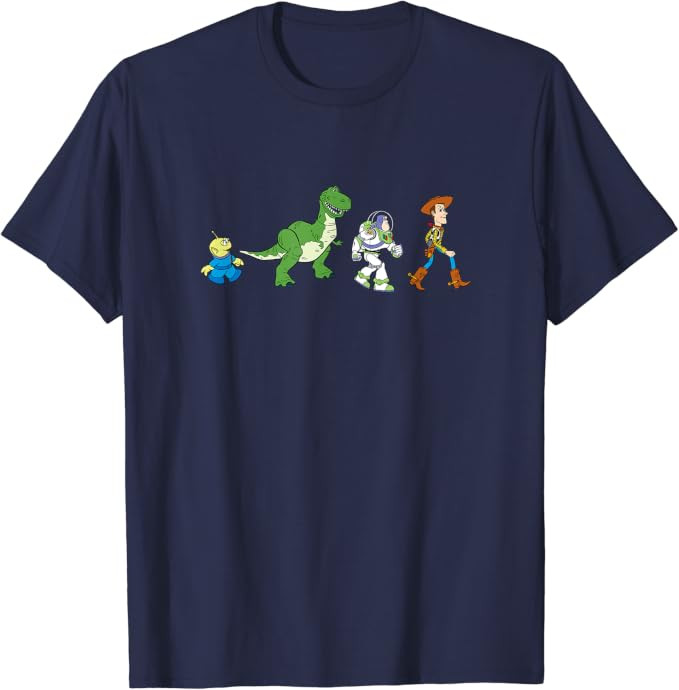 Disney Pixar Toy Story Toy Crossing Characters Group Shot T-Shirt | Amazon (US)