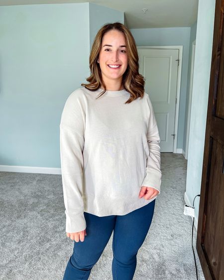 Walmart sweatshirt for spring!
I’m currently 2 months postpartum and living in loungewear! 

Current stats:
5’4”
Size M/L
170 lbs

Cream high low sweatshirt:
I’m wearing a size large

bump friendly, grandmillennial coastal grandmother coastal classic preppy casual fashion mom style petite style, Pinterest style, style over 30, capsule wardrobe, mom style, outfit idea, outfit inspo, neutral outfit, size medium, size 8, size 10, petite fashion, petite style, fall trends, outfit inspo, shopping haul, midsize, spring outfit, spring style, postpartum 


#LTKsalealert #LTKmidsize #LTKSeasonal