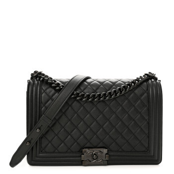 Caviar Quilted New Medium Boy Flap So Black | FASHIONPHILE (US)
