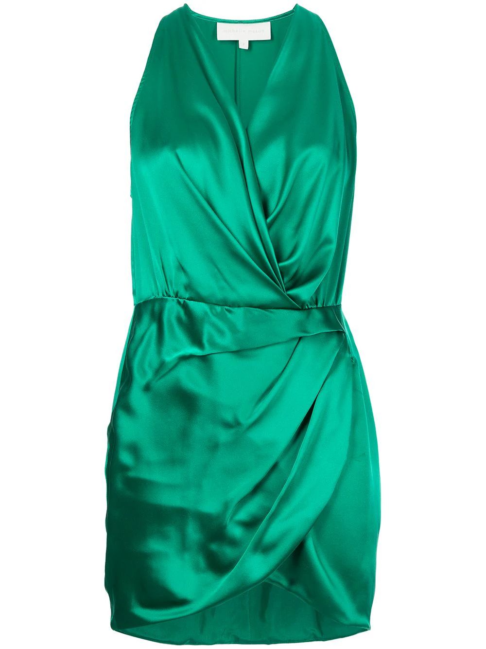 Michelle Mason draped-detail Halterneck Dress - Farfetch | Farfetch Global