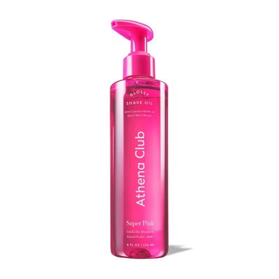 Athena Club Glossy Shave Oil - Super Pink - 8 fl oz: Whole Body, Pre-Shave Oil, All Hair & Skin Types | Target
