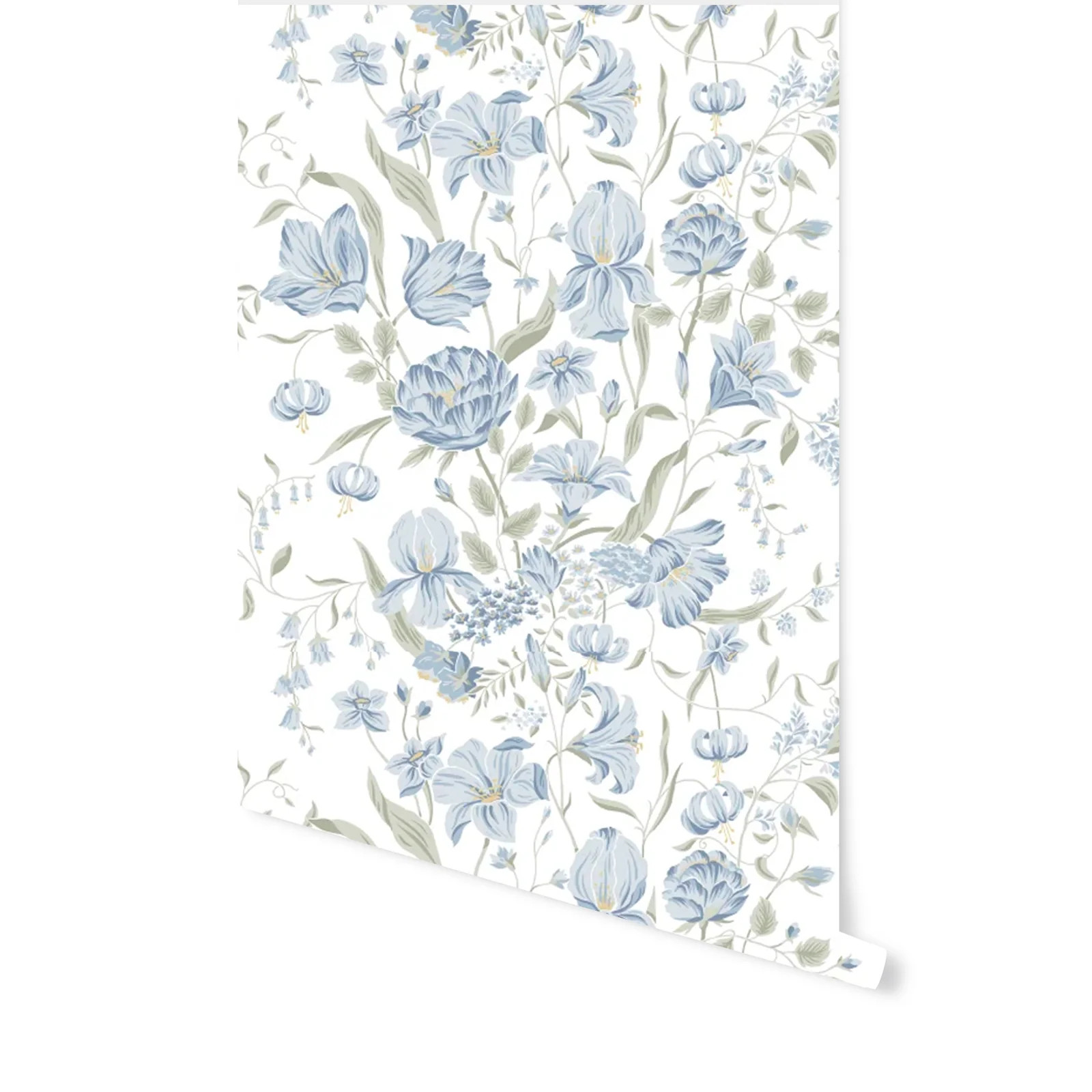 Bukett Wallpaper in Sky Blue | Brooke and Lou