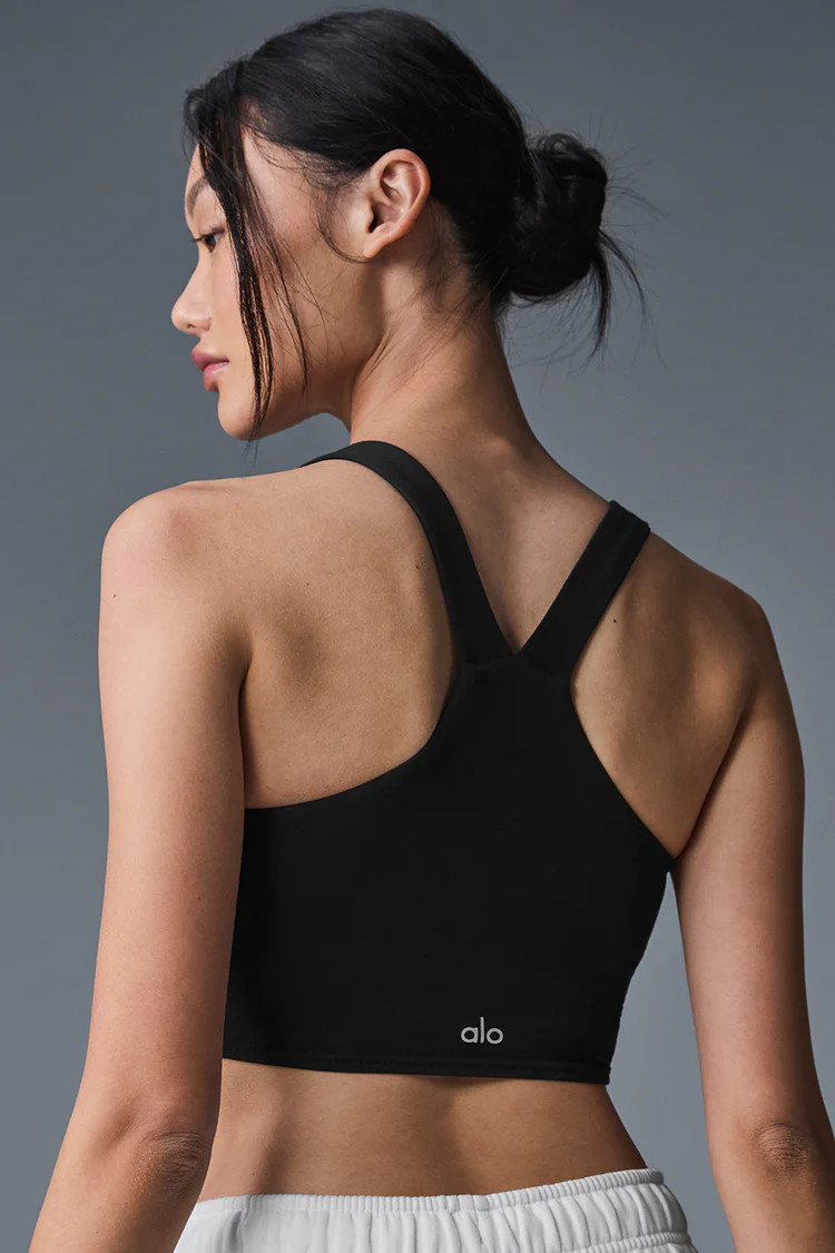 Airbrush Real Bra Tank - Black | Alo Yoga (US)