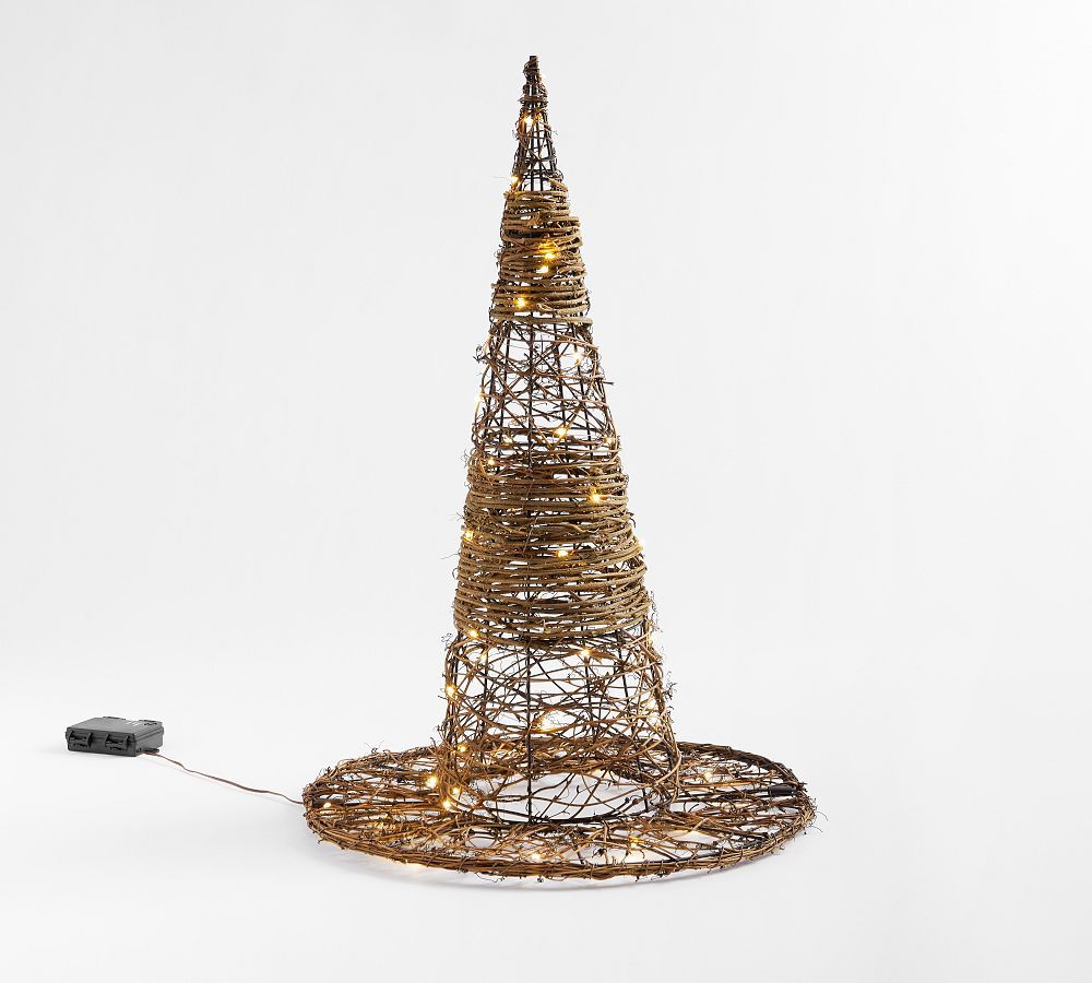 Lit Woven Witch Hat | Pottery Barn (US)
