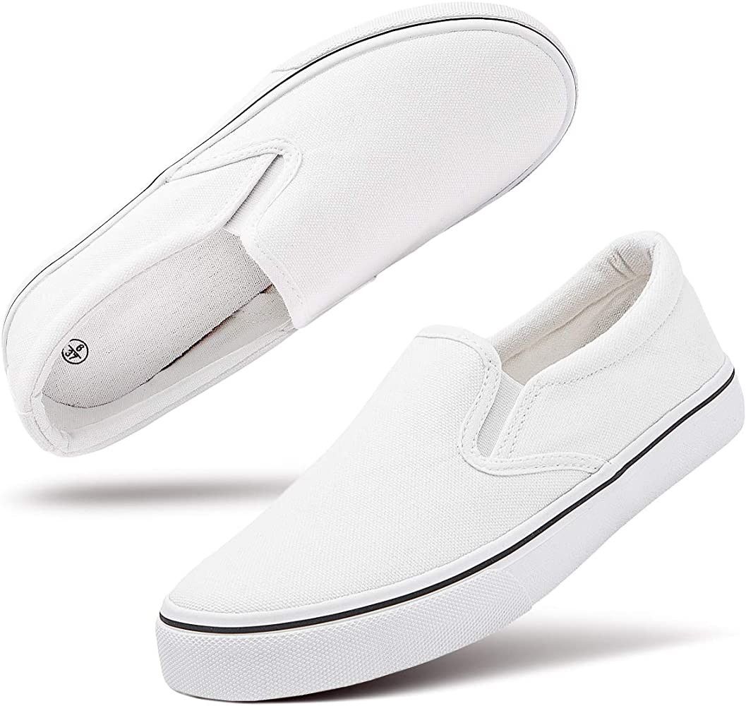 Women's Slip on Sneakers Womens Canvas Slip on Shoes Fashion Canvas Sneakers for Women Non Slip L... | Amazon (US)