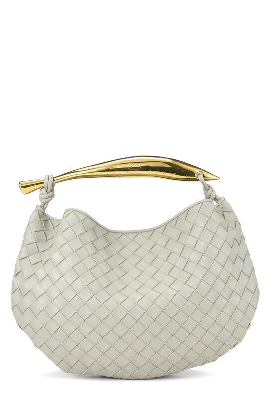 Pre-Owned Grey Intrecciato Sardine Bag Q1B7HG1EEB000 | What Goes Around Comes Around