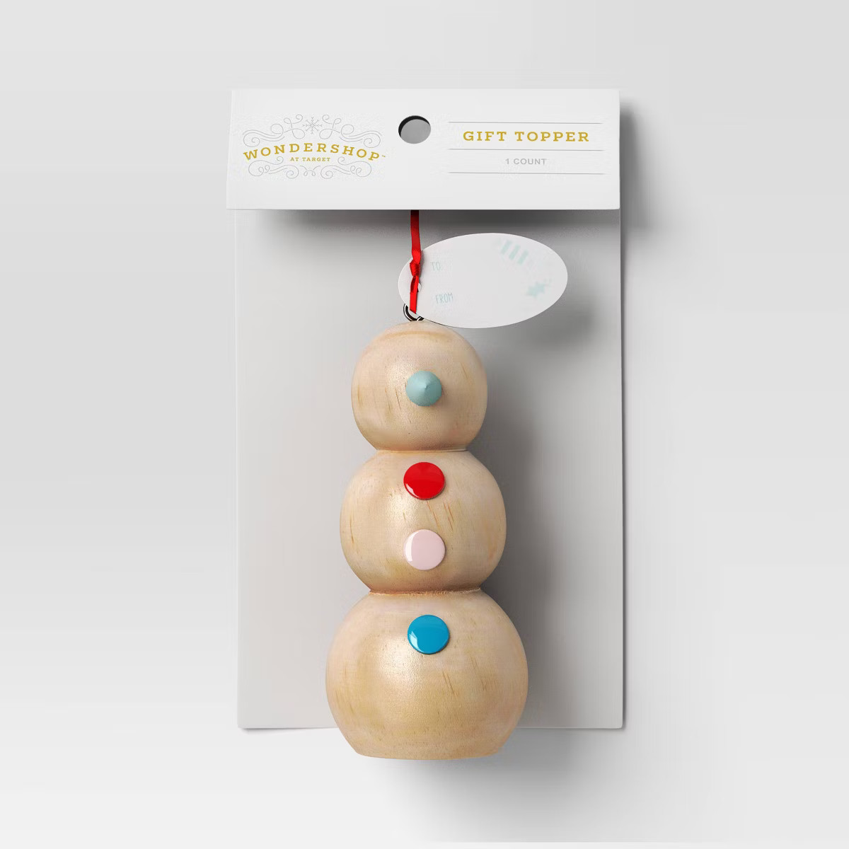 Christmas Holiday Cheer Gift Topper Snowman - Wondershop™ | Target