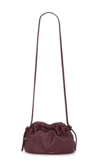 Mansur Gavriel Mini Cloud Clutch in Burgundy. | Revolve Clothing (Global)