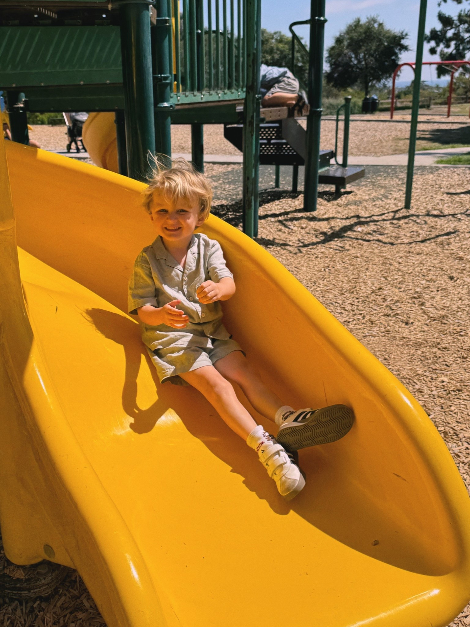 linen matching set 🩵

#LTKKids #LTKFamily #LTKShoeCrush