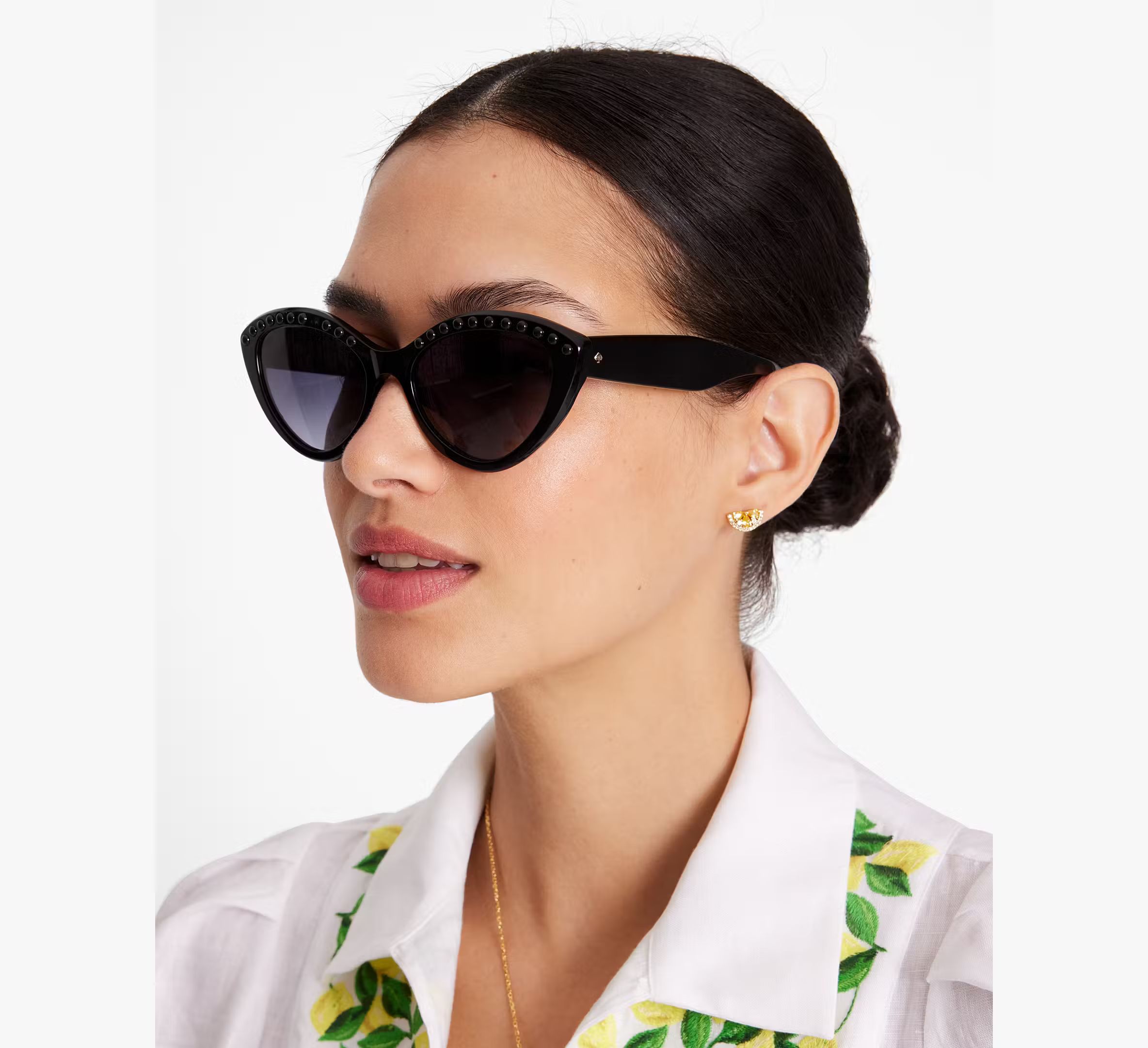 Kate Spade Juni Sunglasses, Black - 0 | Kate Spade (US)