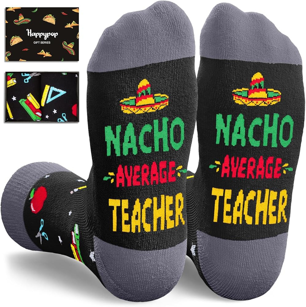 HAPPYPOP Appreciation Gifts for Women Men - Principal Boss Teacher Coach Coworker Socks | Amazon (US)