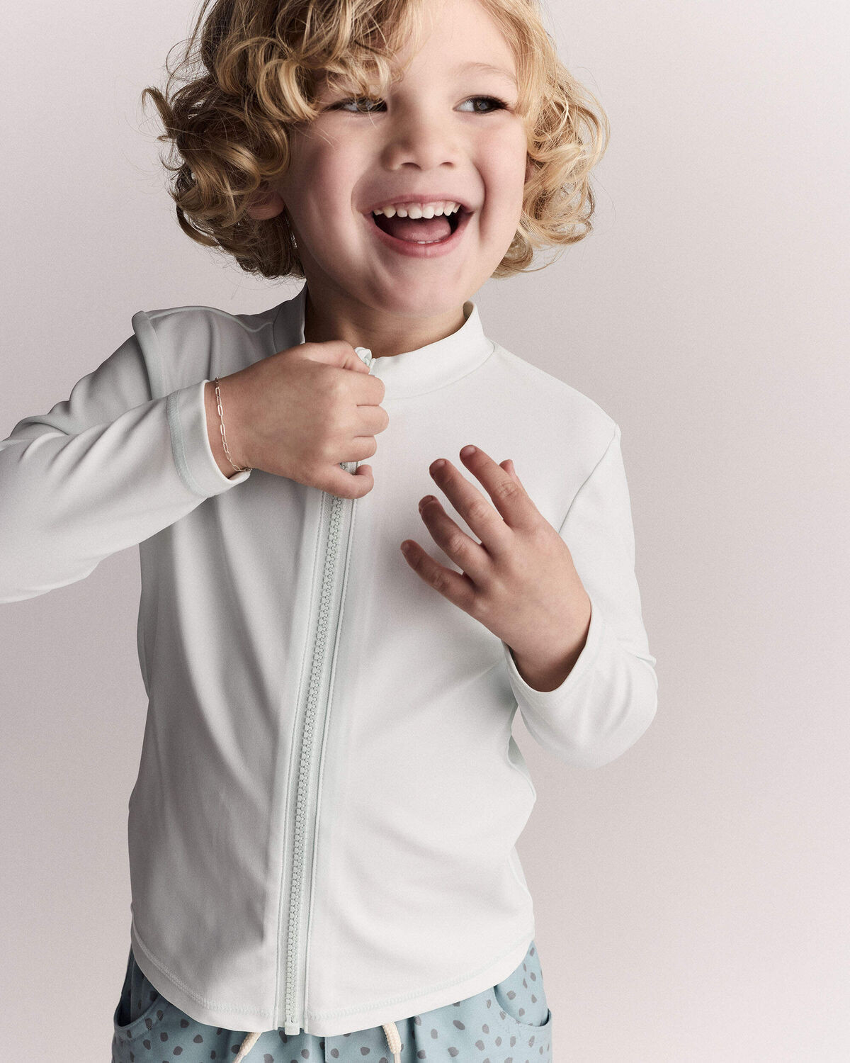 Toddler Full-Zip Long-Sleeve Rashguard - Light Green - Otter Avenue | Carter's | Carter's Inc