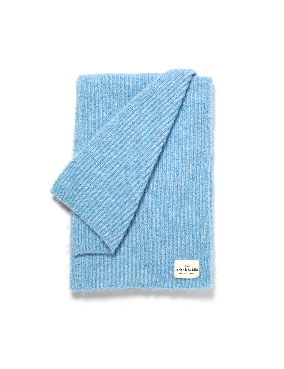 Blue Knitted Scarf | Nobody's Child