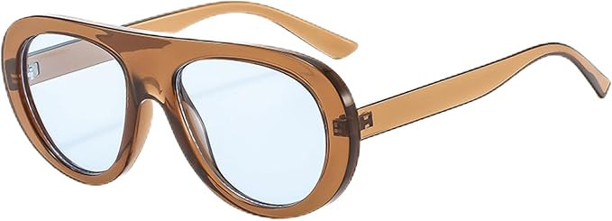 Onrtry Retro Aviator Sunglasses for Women Chic Vintage Pilot Sun Glasses | UV400 Protection, 70S ... | Amazon (US)