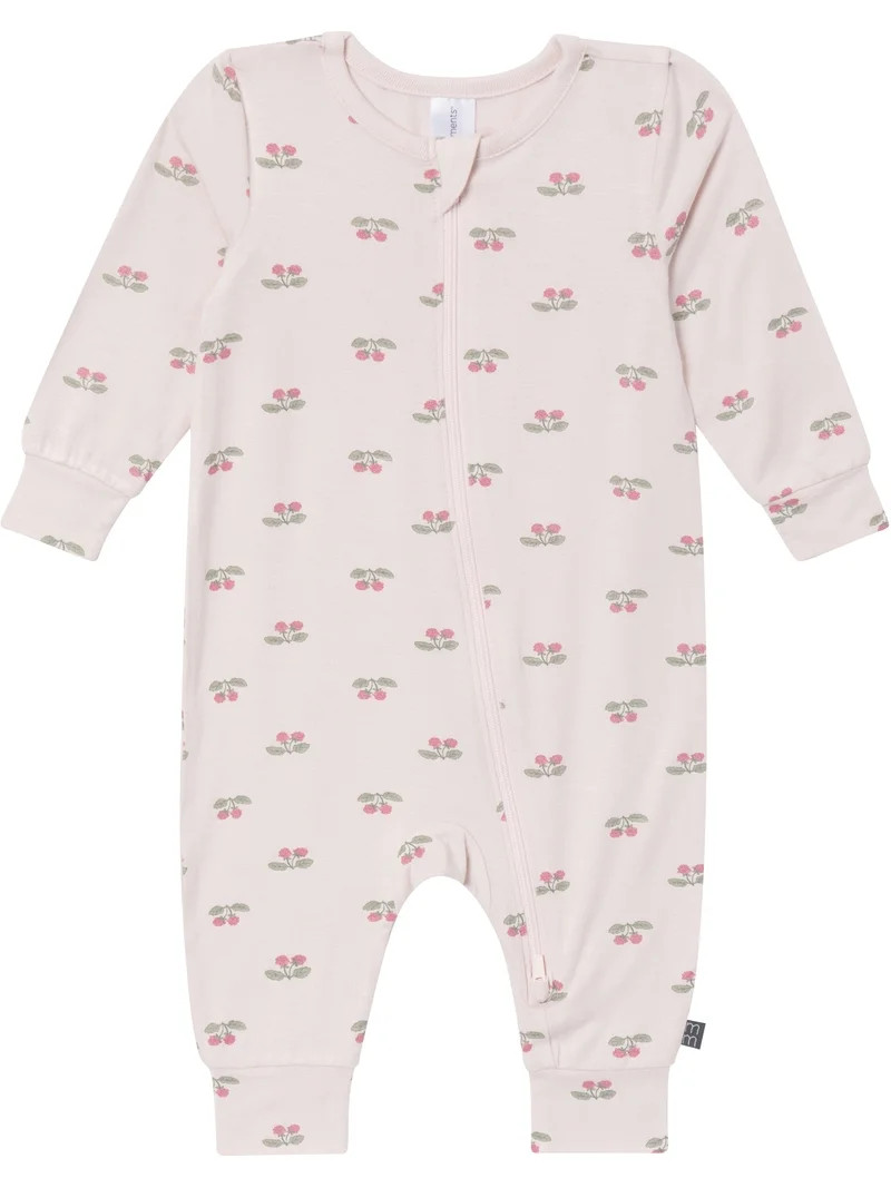 Modern Moments by Gerber Baby Neutral Super Soft Viscose Two-Way Zip Coverall, Sizes Newborn - 24... | Walmart (US)