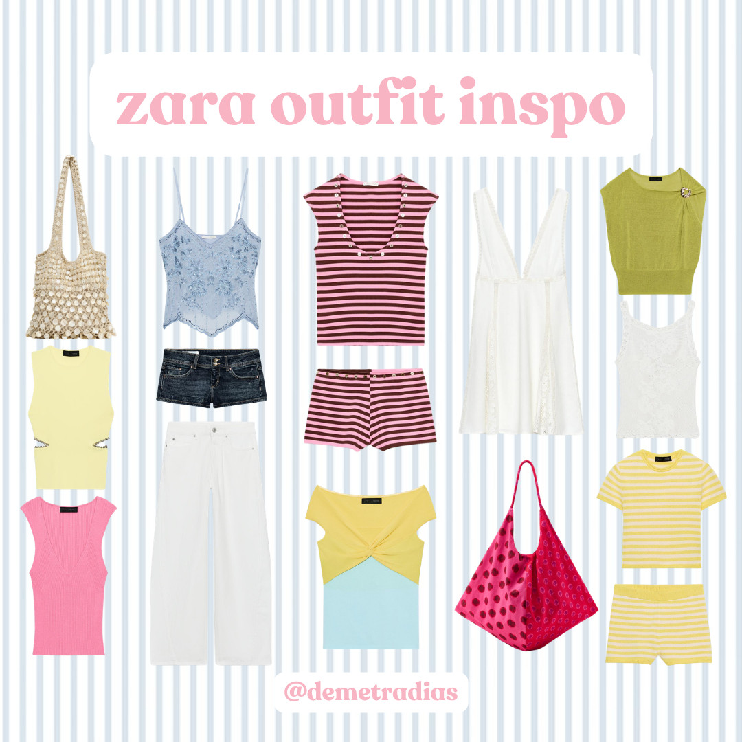 zara outfit inspo ⭐️💓

summer outfits
beach vacation outfit
summer set
summer dresses 

 #LTKgrwm #LTKootd #LTKSeasonal