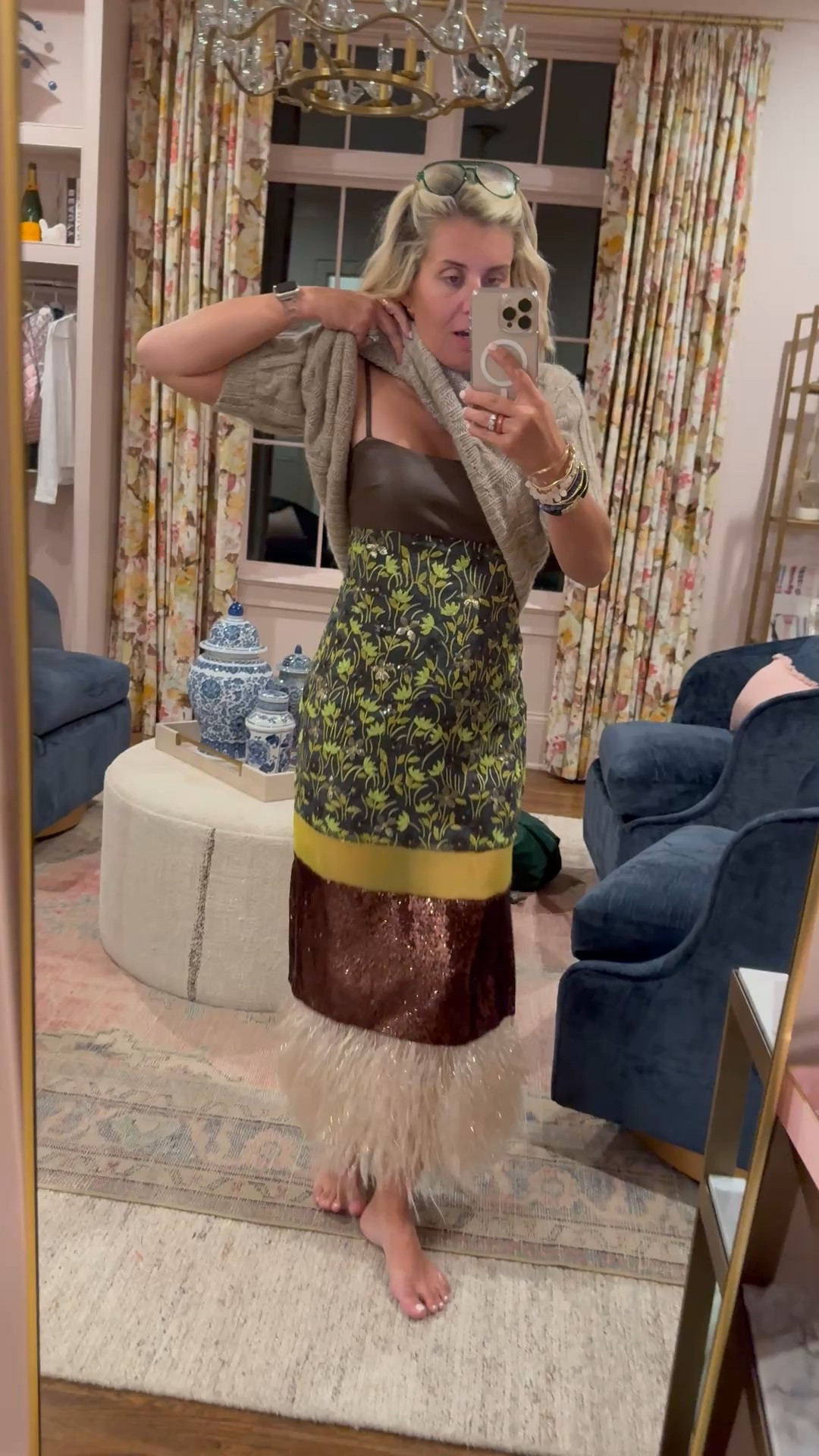 Absolutely love that we can wear this dressy (like super dressy) or throw a sweater on top and make it a little less dressy- the uniqueness is incredible! 

#LTKOver40 #LTKHoliday #LTKStyleTip