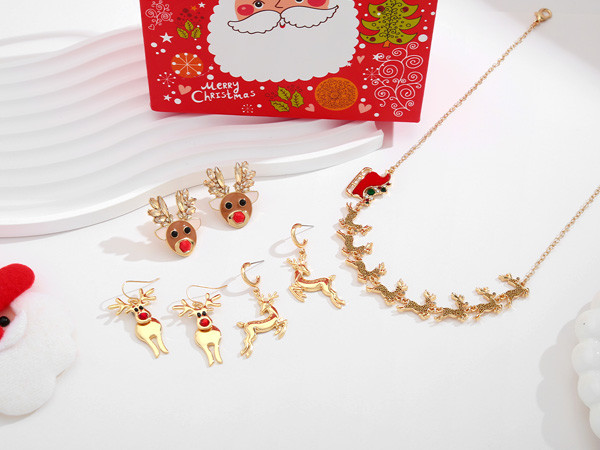 Christmas Earrings for Women Cute Reindeer Earrings Colorful Light Bulb Xmas Earrings Christmas T... | Amazon (US)