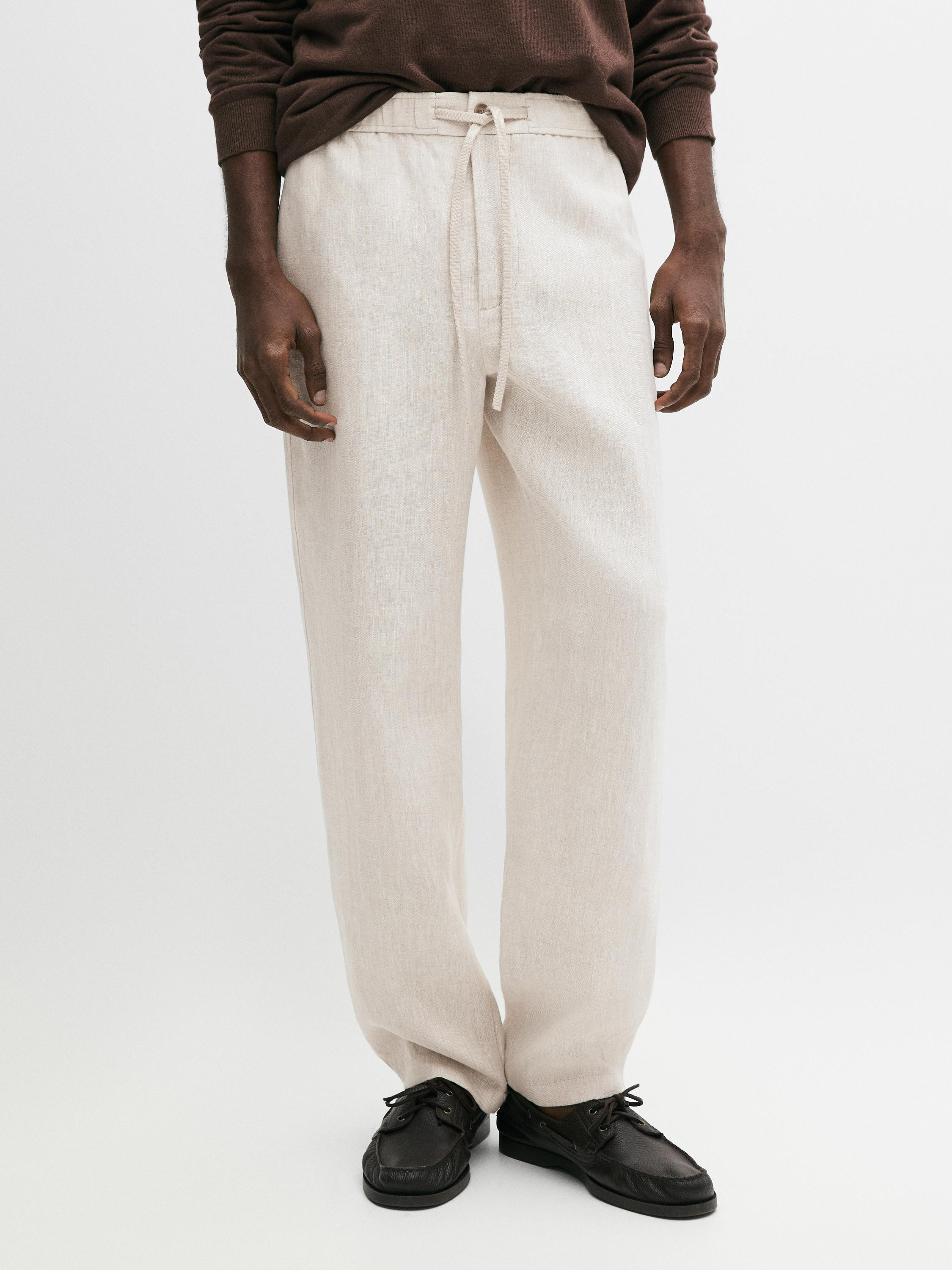 VIEW LOOK
Linen jogger fit trousers

 $180  Colour  Beige  +4  Add to basket | Massimo Dutti US